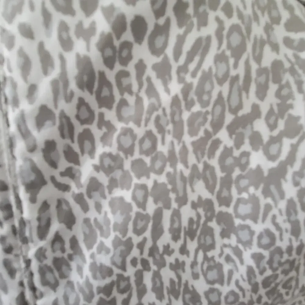 XS Joie leopard print white and gray hooded jacket
